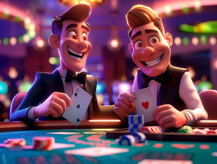 Chat interaktif pemain di Infinite Blackjack metrik slot dengan dealer dan pemain lain